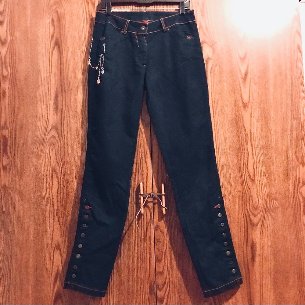 OILILY NEW/TAGS DENIM BLUE JEANS/STUNNING ACCENTS